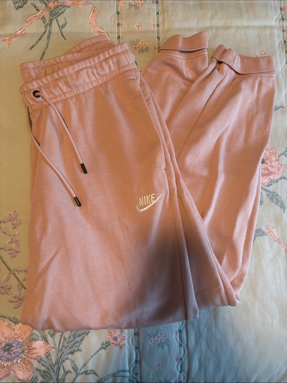Nike light pink sweat pants